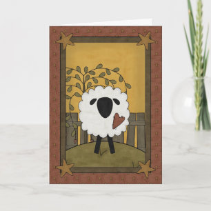 Gelukkige Verjaardag Schaap Kaart