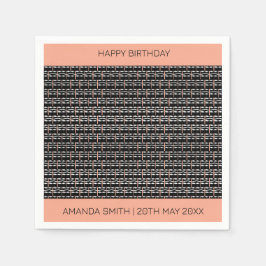 Gelukkige verjaardag, Schattige etnisch Afrika Servet