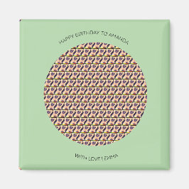 Gelukkige verjaardag, Schattige Keniaans luipaardp Magneet