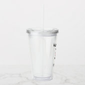 Gelukkige verjaardag schattige pandabeer geel acryl drinkbeker (Rechts)