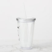 Gelukkige verjaardag schattige pandabeer geel acryl drinkbeker (Links)