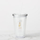 Gelukkige verjaardag schattige tijger aangepaste n acryl drinkbeker (Achterkant)