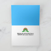 Gelukkige Verjaardag Schattige Zee Schildpad in Co Kaart (Binnen)