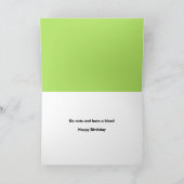 Gelukkige Verjaardag Schattigee Eekhoorn in Party  Feestdagen Kaart (Binnen)