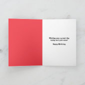 Gelukkige Verjaardag Schattigee Kat Gekleed in Tru Feestdagen Kaart (Binnen)