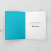 Gelukkige Verjaardag Schattigee Kat in Nerdy Glass Feestdagen Kaart (Binnen)