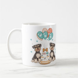 Gelukkige verjaardag Schnauzer honden Koffiemok