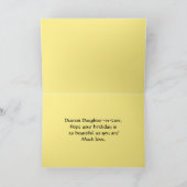 Gelukkige verjaardag schoondochter Deep Yellow Hib Kaart (Binnen)