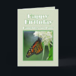 Gelukkige verjaardag schoondochter Monarch Butterf Kaart<br><div class="desc">U kunt deze kaart personaliseren. Mogen de vleugels van de vlinder de zon kussen en je schouder vinden om op te lichten,  om je geluk,  geluk en liefde te brengen,  vandaag,  morgen en daarna. Een vrouw Monarch vlinder nipt nectar uit een witte moeras milkweed bloem.</div>