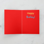 Gelukkige verjaardag! Schreeuwende Penguin Funny C Kaart (Binnen)