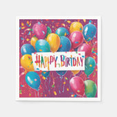 gelukkige verjaardag servet (Voorkant)