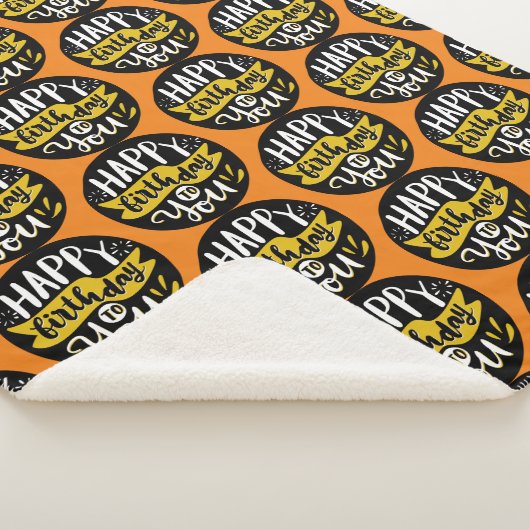 Gelukkige Verjaardag Sherpa Deken (3/4)