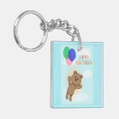 Gelukkige verjaardag sleutelhanger (Voorkant Links)