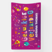 gelukkige verjaardag spandoek (Verticaal)