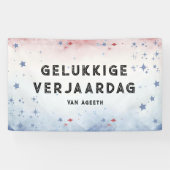 gelukkige verjaardag spandoek (Horizontaal)