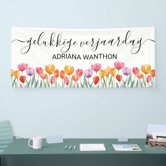 gelukkige verjaardag spandoek (Beurs)