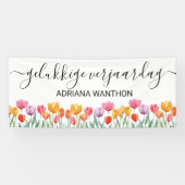 gelukkige verjaardag spandoek (Horizontaal)