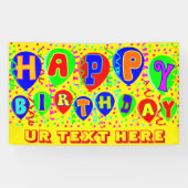 Gelukkige verjaardag spandoek (Horizontaal)