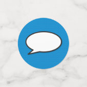 GELUKKIGE VERJAARDAG Speech Bubble Fun Retro Strip Confetti (Kleine voorkant)