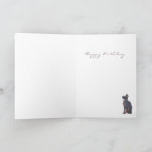 Gelukkige verjaardag sphynx kaart (Binnen)