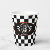 Gelukkige Verjaardag Sport Auto Racing Party Suppl Papieren Bekers (Voorkant)