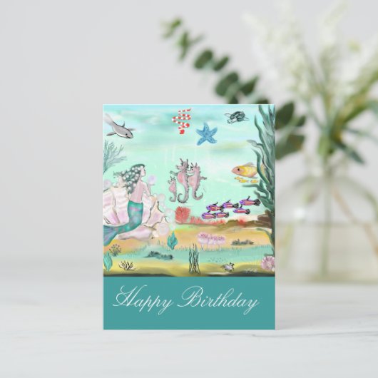 Gelukkige verjaardag Sprookje Briefkaart (Staand voorkant)