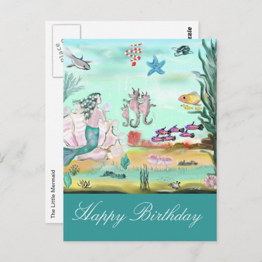 Gelukkige verjaardag Sprookje Briefkaart (Voorkant / Achterkant)