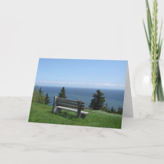 Gelukkige Verjaardag-St George Bench Kaart (Voorkant)