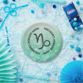 Gelukkige Verjaardag Steenbok Horoscoop Zodiac Papieren Bordje (Feest)