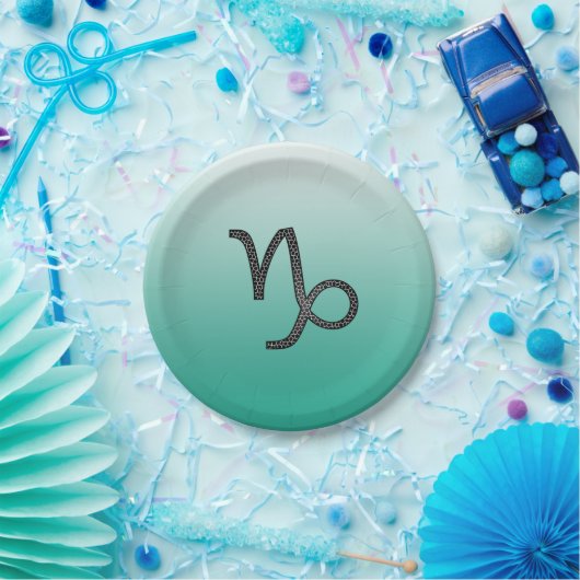 Gelukkige Verjaardag Steenbok Horoscoop Zodiac Papieren Bordje (Feest)