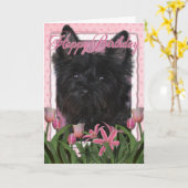 Gelukkige Verjaardag - Steenhoop Terrier - Rosco Kaart (Gele Bloem)