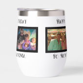 Gelukkige Verjaardag Stemless Wijn Tumbler, (Rechts)