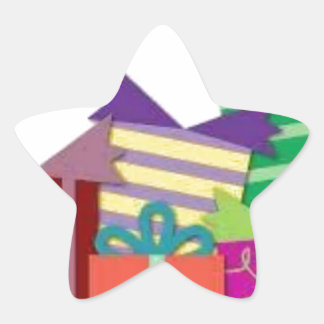 Gelukkige verjaardag ster sticker