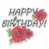 Gelukkige verjaardag! sticker (Voorkant)