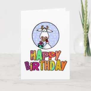 Gelukkige Verjaardag - Stier Kaart