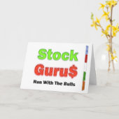 Gelukkige Verjaardag Stock Trader Financiële Diens Kaart (Gele Bloem)