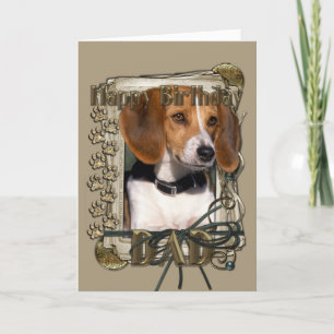 Gelukkige Verjaardag - Stone Paws - Beagle - Papa Kaart