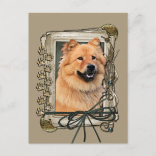 Gelukkige Verjaardag - Stone Paws - Chow Chow - Ci Briefkaart