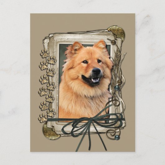 Gelukkige Verjaardag - Stone Paws - Chow Chow - Ci Briefkaart (Voorkant)