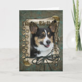 Gelukkige Verjaardag - Stone Paws - Corgi Kaart (Voorkant)