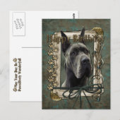 Gelukkige Verjaardag - Stone Paws - Great Dane - G Briefkaart (Voorkant / Achterkant)