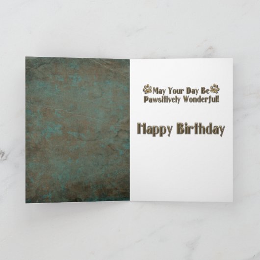 Gelukkige Verjaardag - Stone Paws - West Highland  Kaart (Binnen)