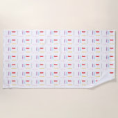 Gelukkige verjaardag strandlaken (Voorkant)