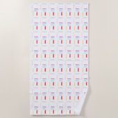 Gelukkige verjaardag strandlaken (Voorkant)