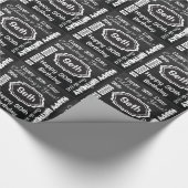 Gelukkige Verjaardag Subway Art Stijl | personalis Cadeaupapier (Hoek)