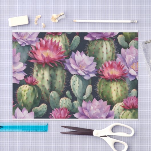 Gelukkige Verjaardag Succulente Planten, Cactus Fl Tissuepapier (Craft)