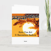 Gelukkige Verjaardag Succulente Sedum Kaart (Achterkant)