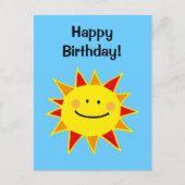 Gelukkige verjaardag! (sun) briefkaart (Voorkant)