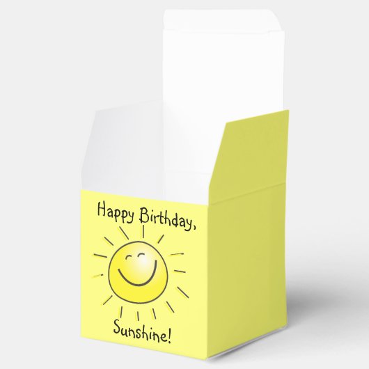 Gelukkige verjaardag, Sunshine! Bedankdoosjes (Geopend)