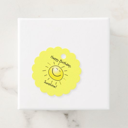 Gelukkige verjaardag, Sunshine! Bedankjes Labels (In situ)